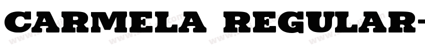 carmela regular字体转换